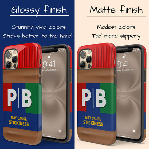 Personalized Creamy Peanut Butter Jar Initials iPhone Case